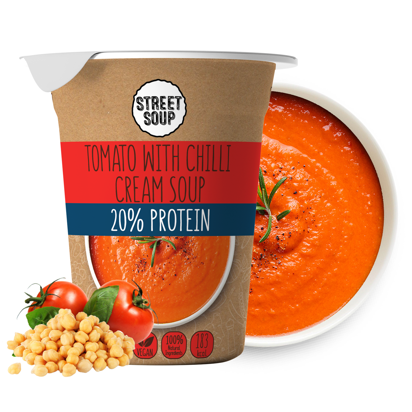 SET OF 6 TOMATO WITH CHILLI SOUP-TO-GO 50 G