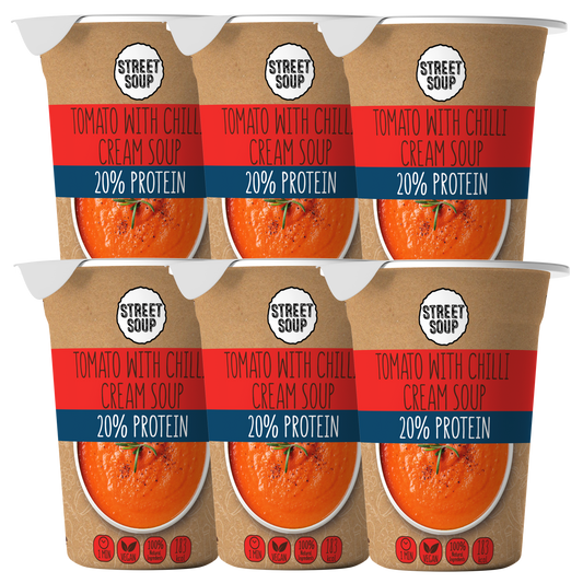 SET OF 6 TOMATO WITH CHILLI SOUP-TO-GO 50 G